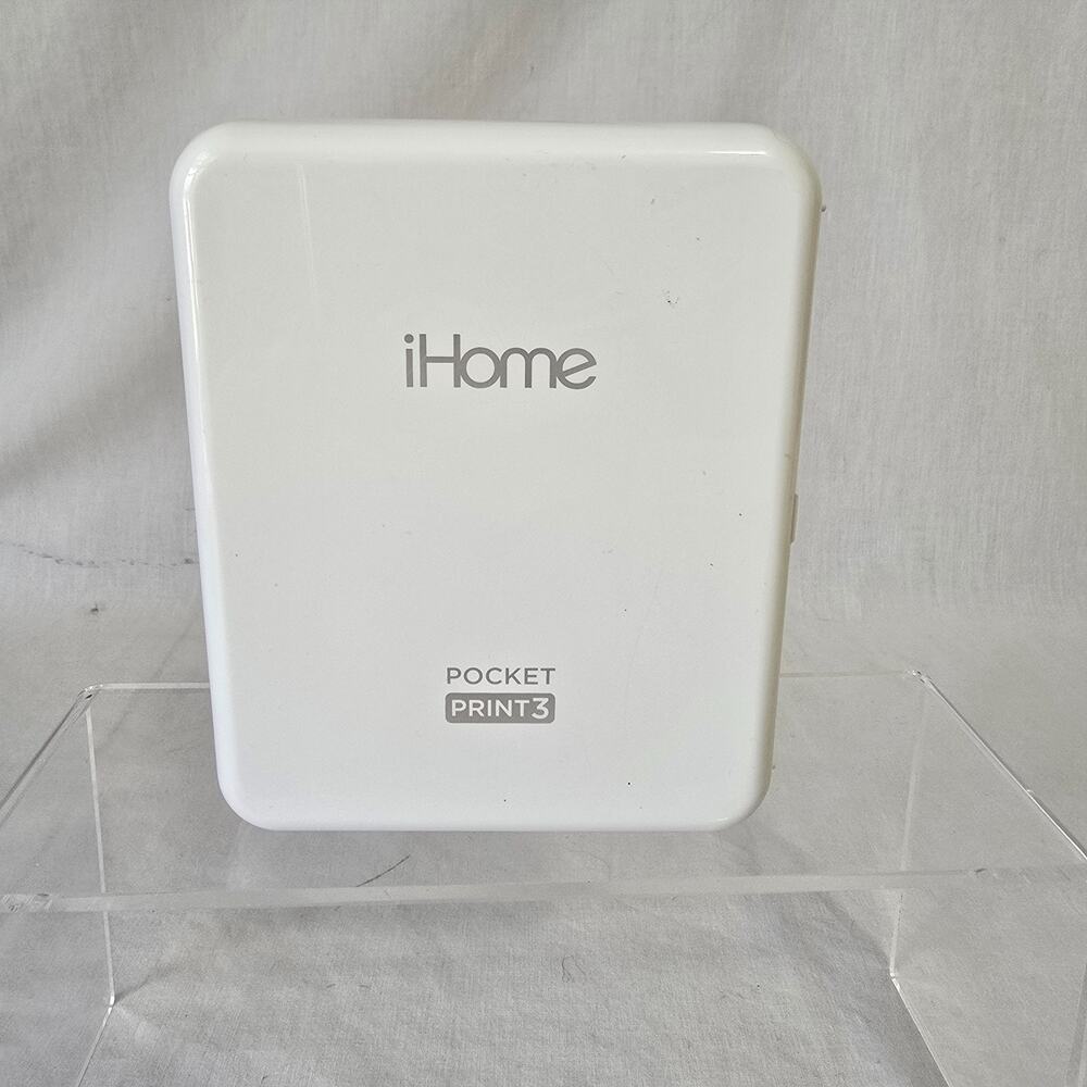 iHome PocketPrint 3 Mobile Color Photo Printer Powers On See Photos &Description